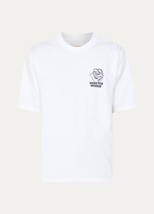 Levi's Workwear T-shirt met print - voorkant wit