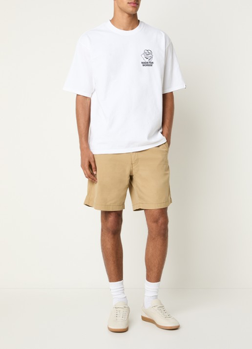 Levi's XX Authentic II straight fit korte chino met steekzakken - voorkant 4 camel