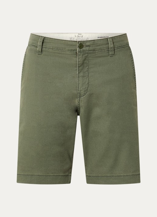 Levi's XX Chino korte broek in linnenblend - voorkant 2 groen
