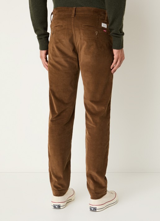 Levi's XX tapered fit chino van corduroy met steekzakken - achterkant 5 cognac
