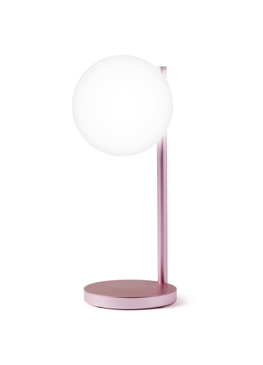 Lexon Bubble tafellamp met oplaadfunctie 30 cm - voorkant 7 roze