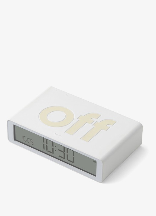 Lexon Flip Classic wekker - achterkant wit