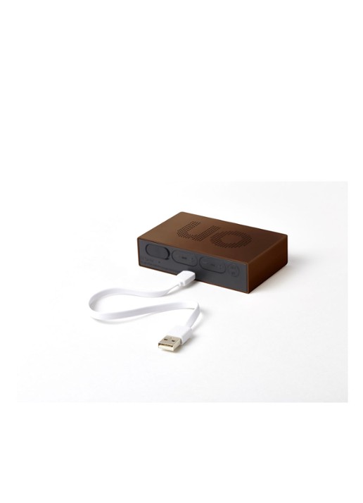 Lexon Flip Premium digitale wekker - detail 5 brons