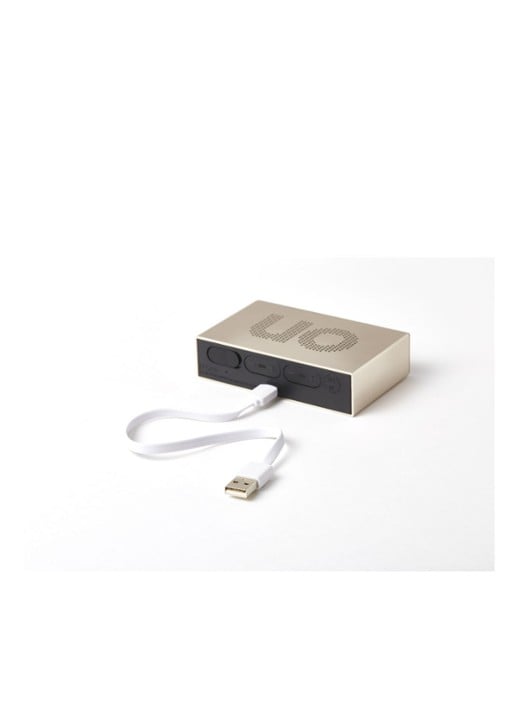 Lexon Flip Premium digitale wekker - detail 6 beige