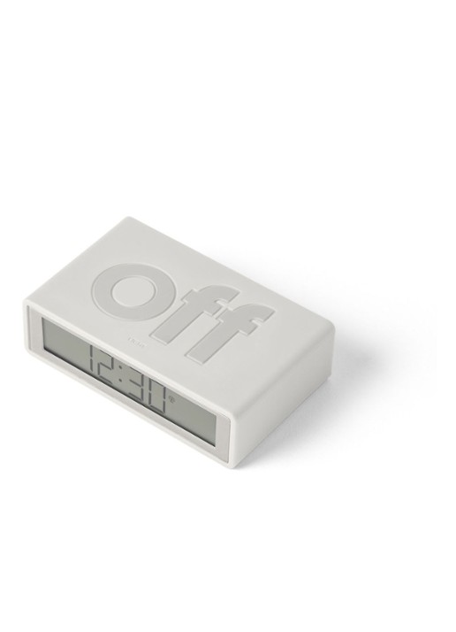 Lexon Flip RCC digitale wekker - detail 4 wit
