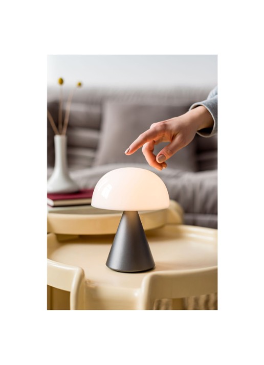 Lexon Mina Large tafellamp 17 x Ø14 cm - voorkant 2 metallic