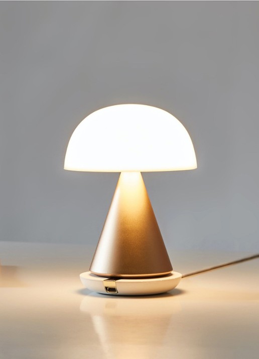 Lexon Mina Large tafellamp 17 x Ø14 cm - voorkant 6 goud