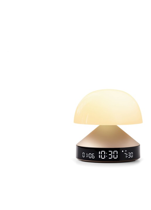 Lexon Mina Sunrise digitale wekker 11 cm - voorkant 8 goud