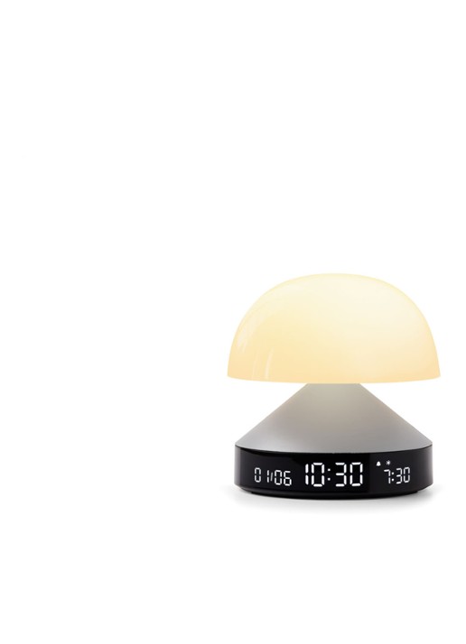Lexon Mina Sunrise digitale wekker 11 cm - voorkant 6 zilver