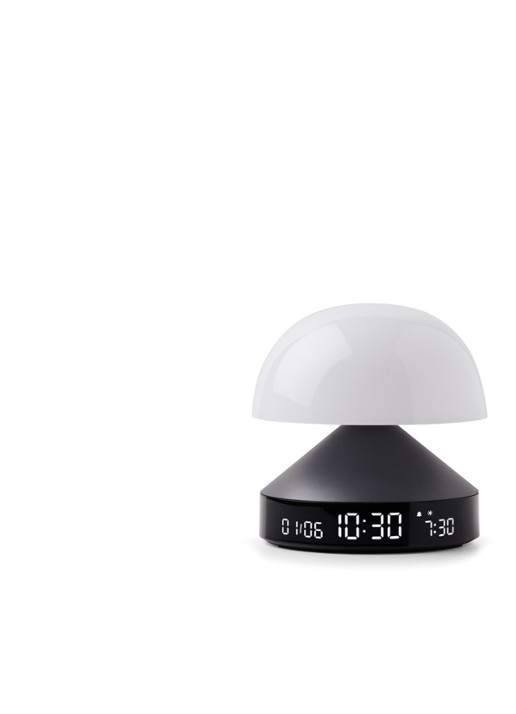 Lexon Mina Sunrise digitale wekker 11 cm - voorkant 3 antraciet