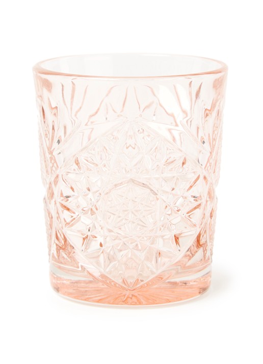 Libbey Hobstar Tumbler glas 35 cl - voorkant koraalroze