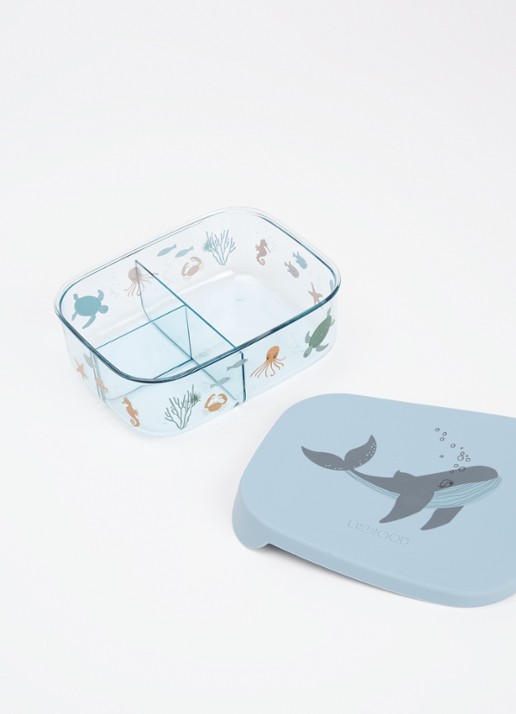 Liewood Arthur lunchbox - voorkant 2 staalblauw