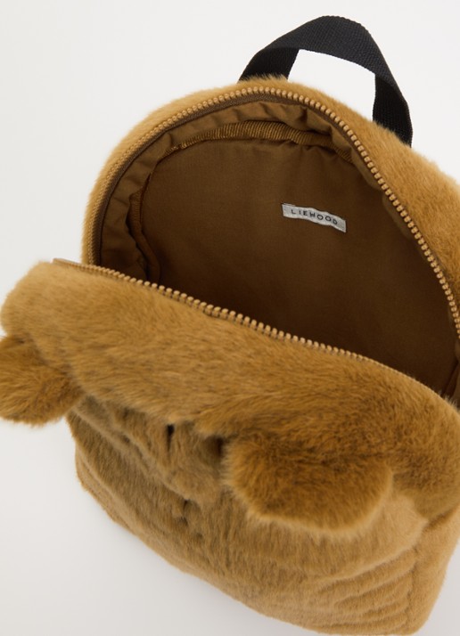 Liewood Denise Tiger Plush rugzak - detail 2 cognac