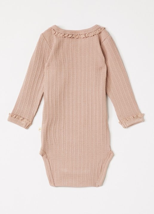Lil 'Atelier NBFBabette romper - voorkant 2 donkerbruin