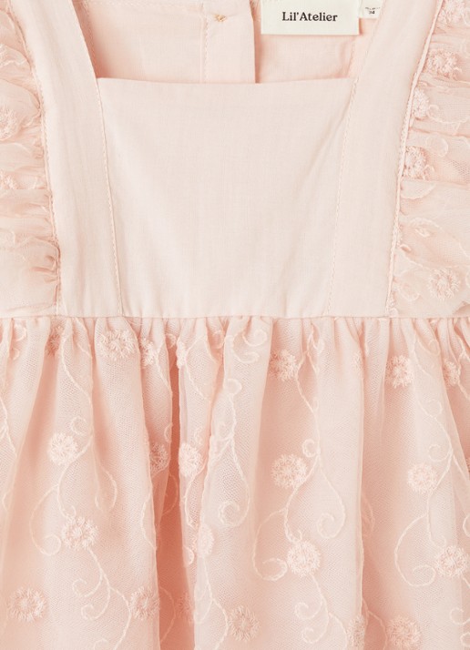 Lil 'Atelier NBFFeya tuniekjurk met tule - detail 3 roze