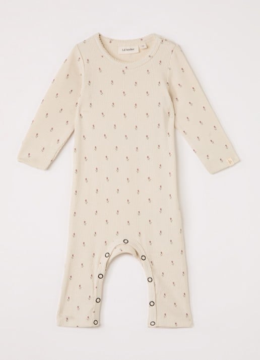 Lil 'Atelier NBFGago babypak met print - voorkant creme