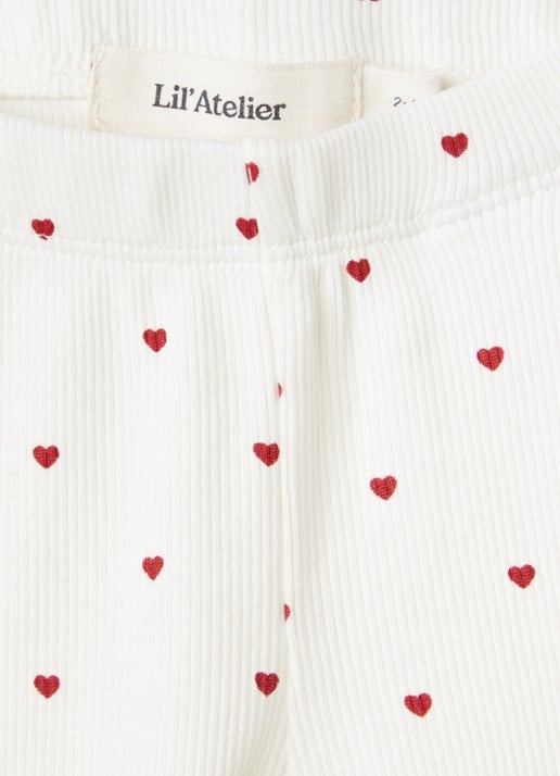 Lil 'Atelier NBFGago legging met print - detail 3 gebroken wit