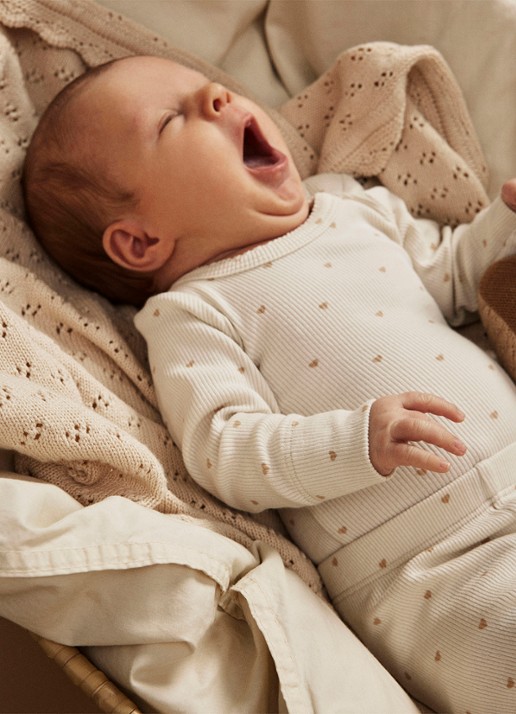 Lil 'Atelier NBFGago romper in  katoenblend - voorkant 3 ivoor