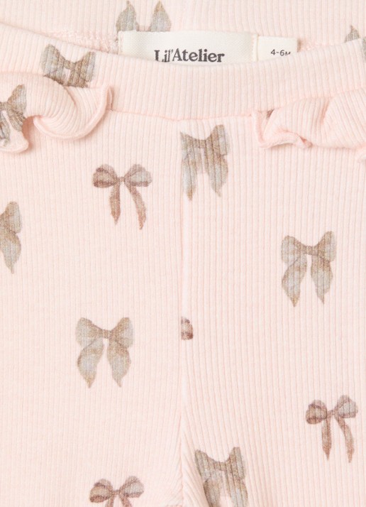 Lil 'Atelier NBFGavo legging met print  - detail 3 lichtroze