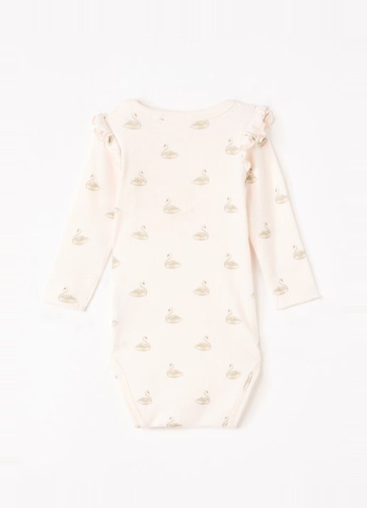 Lil 'Atelier NBFGavo ribgebreide romper   - voorkant 2 lichtroze