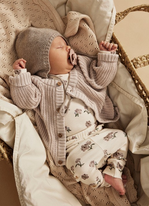 Lil 'Atelier NBFGavo romper in  katoenblend - voorkant 3 beige