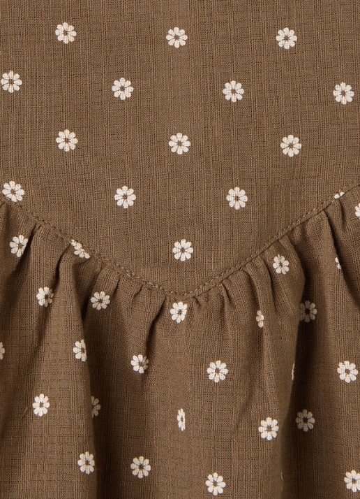 Lil 'Atelier NBFHulla jurk met print - detail bruin