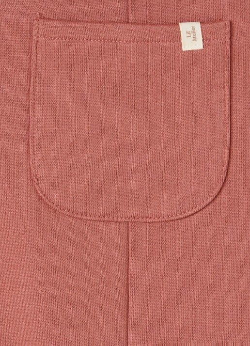Lil 'Atelier NBFKilano jumpsuit van sweatstof - detail 3 koraalroze
