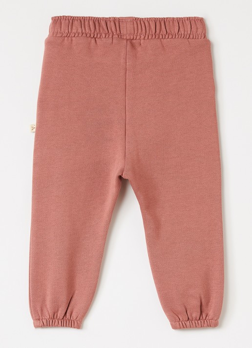 Lil 'Atelier NBFKilano tapered fit joggingbroek - voorkant 2 koraal