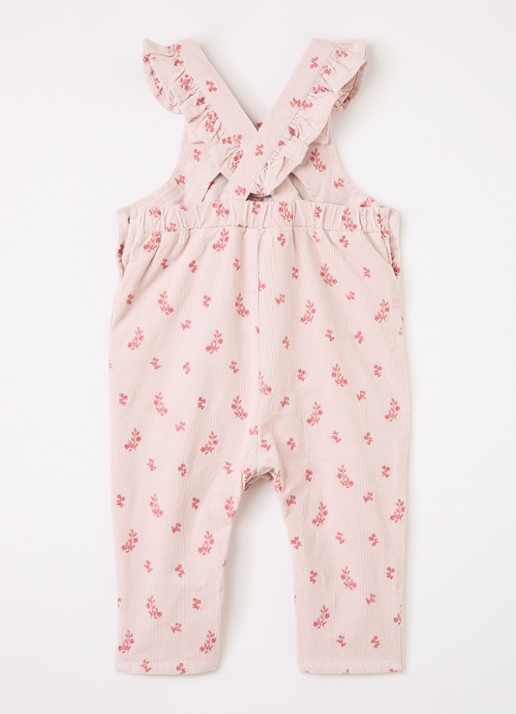 Lil 'Atelier NBFNelly jumpsuit van corduroy - voorkant 3 lichtroze