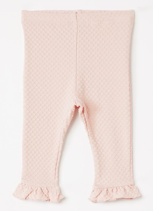 Lil 'Atelier NBFNoel flared fit legging met structuur