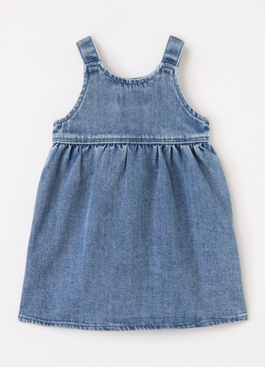 Lil 'Atelier NBFObello denimjurk - voorkant 2 jeans