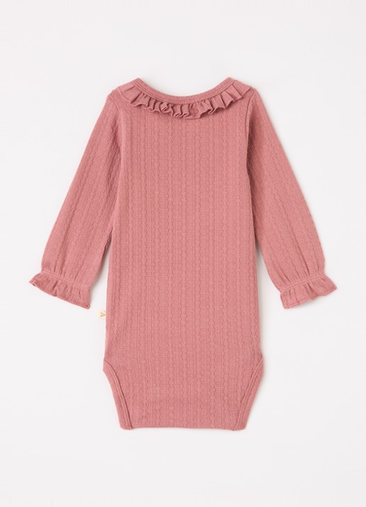 Lil 'Atelier NBFOnela romper met ruches - voorkant 2 roze