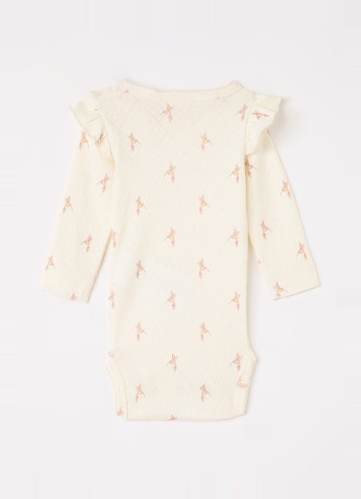 Lil 'Atelier NBFRachello Tyl romper met print - voorkant 2 ivoor