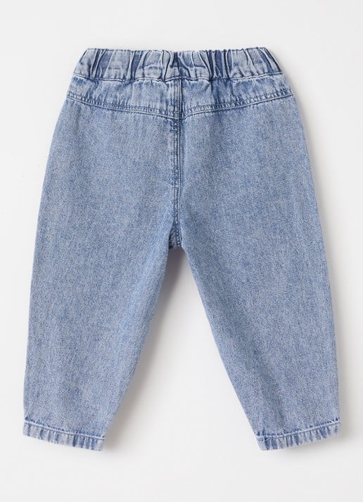 Lil 'Atelier NBFTaya straight leg jeans  - voorkant 3 indigo