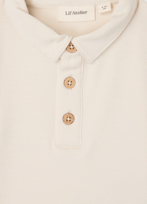 Lil 'Atelier NBMFundo polo  - detail 3 creme