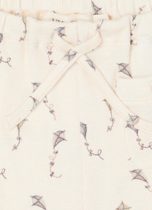 Lil 'Atelier NBMGavo tapered fit joggingbroek in  katoenblend - detail 3 beige