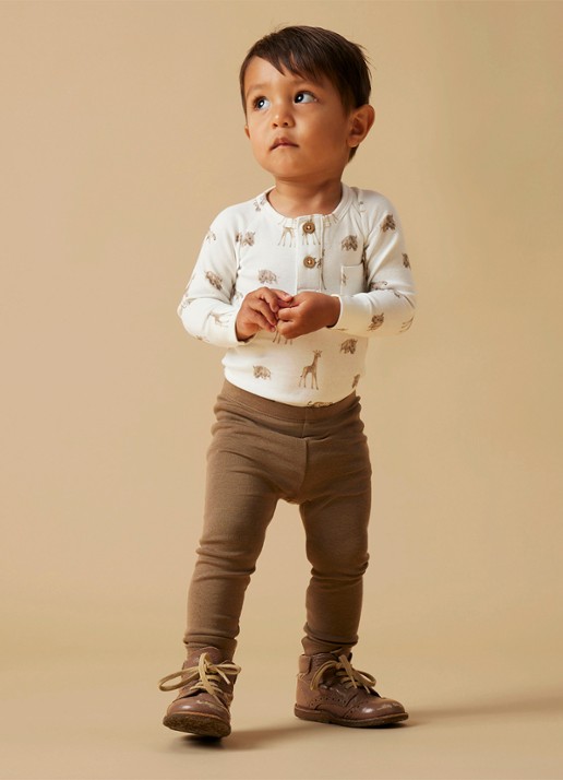 Lil 'Atelier NBMGayo Elm romper met print - voorkant 4 gebroken wit
