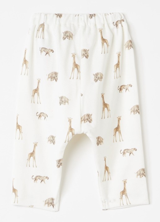 Lil 'Atelier NBMGayo legging met print - achterkant 3 gebroken wit