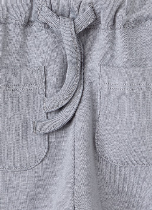 Lil 'Atelier NBMGeo straight fit babybroek met trekkoord - detail 3 taupe