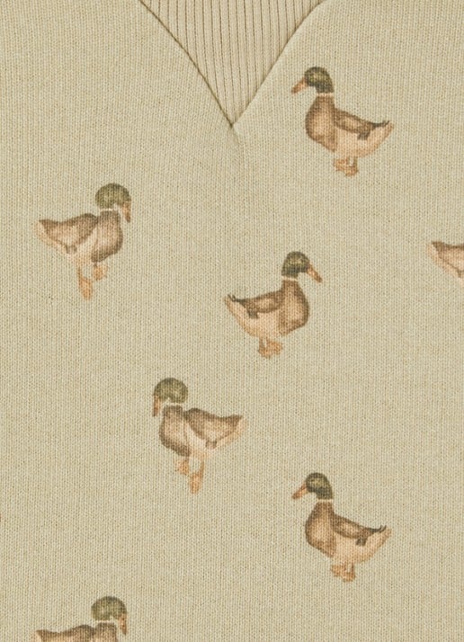 Lil 'Atelier NBMJobo sweater met print - detail 4 mosgroen