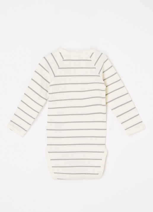Lil 'Atelier NBMKail romper van  katoen - voorkant 2 creme