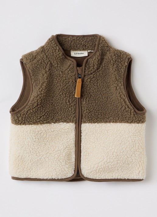 Lil 'Atelier NBMLayo bodywarmer van teddy