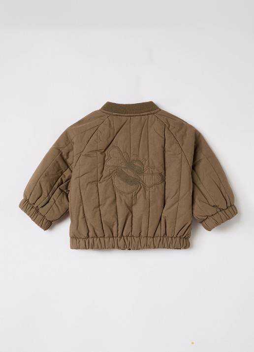 Lil 'Atelier NBMLio gewatteerd bomberjack - achterkant 3 bruin