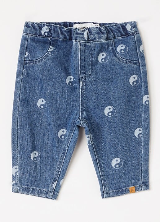 Lil 'Atelier NBMLivo loose fit jeans met print