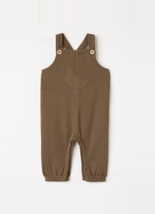 Lil 'Atelier NBMNaffel slim fit tuinbroek met structuur