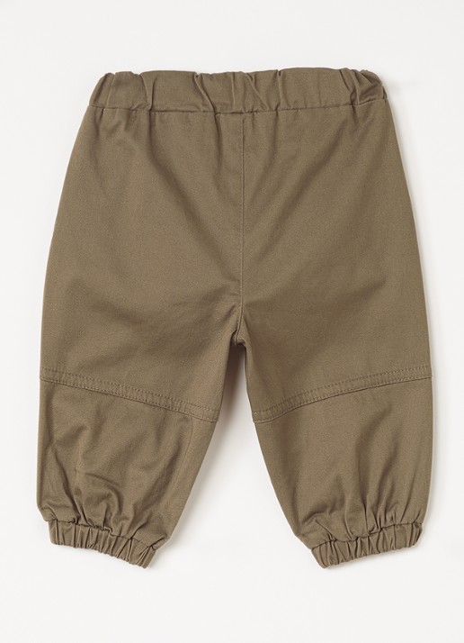 Lil 'Atelier NBMNage tapered fit cargobroek met steekzakken - voorkant 3 bruin