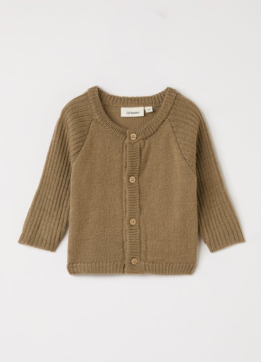 Lil 'Atelier NBMNomo grofgebreid vest van wol