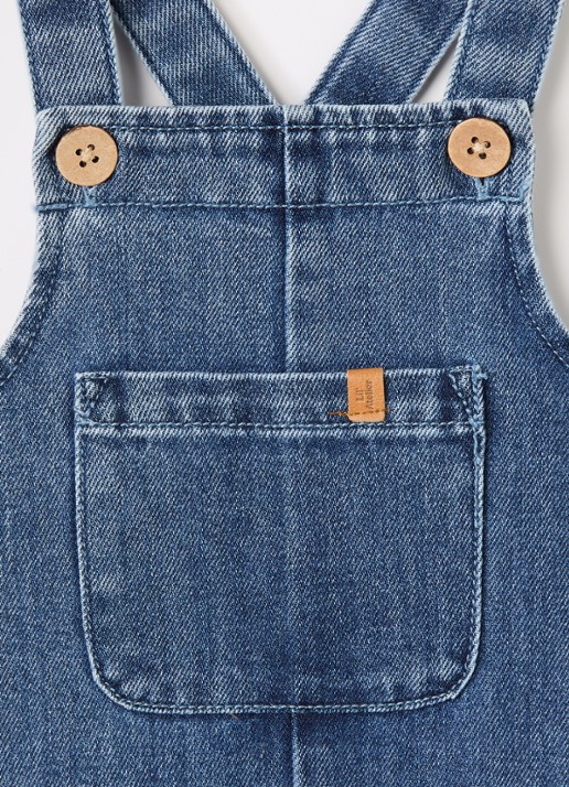 Lil 'Atelier NBMObello tuinbroek van denim - detail 3 jeans