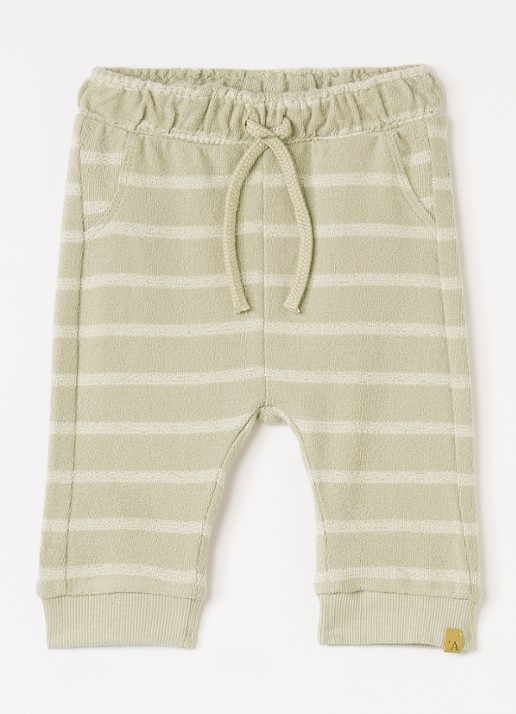 Lil 'Atelier NBMOby tapered fit legging - voorkant beige