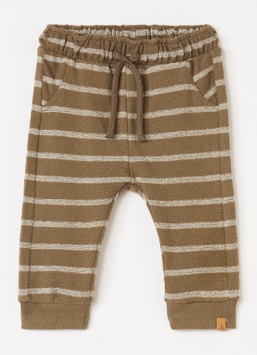 Lil 'Atelier NBMOby tapered fit legging - voorkant 3 bruin